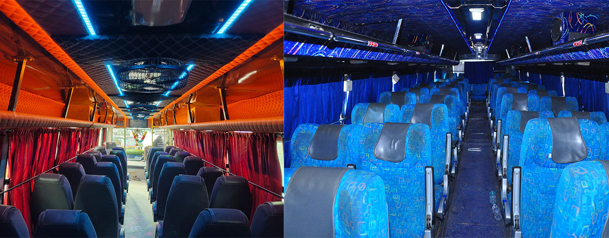 Bus Interior View