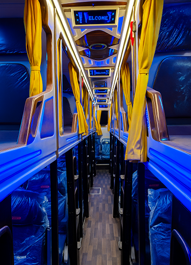 Luxury travel bus N.N.LUXURIA Assam