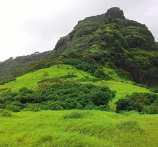 Historic palace travel destination with Trimurti Bus