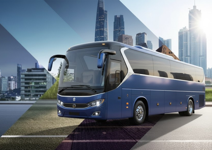 Luxury bus operated by Jawaan Tours and Travels