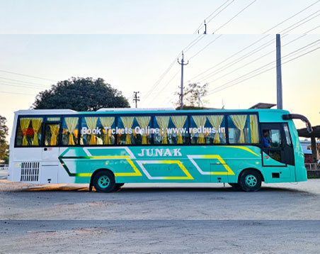 Passengers enjoying a comfortable PRIYANKA SUPER FAST bus journey
