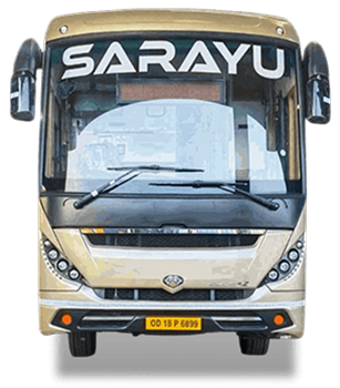 Comfortable and modern bus interior