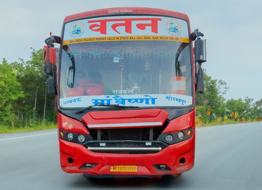 Comfortable bus seating Midukki Travels
